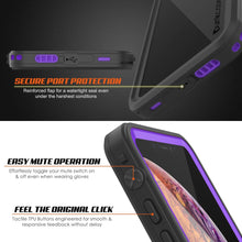 Load image into Gallery viewer, iPhone XR Waterproof Case, Punkcase [Extreme Series] Armor Cover W/ Built In Screen Protector [Purple]
