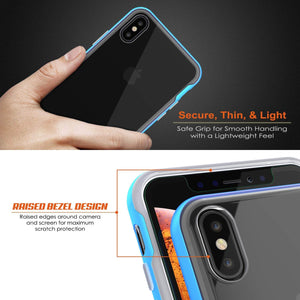 iPhone X Case, PUNKcase [LUCID 3.0 Series] [Slim Fit] Armor Cover w/ Integrated Screen Protector [Blue]