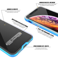 Load image into Gallery viewer, iPhone X Case, PUNKcase [LUCID 3.0 Series] [Slim Fit] Armor Cover w/ Integrated Screen Protector [Blue]
