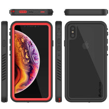 Load image into Gallery viewer, iPhone XS Waterproof Case, Punkcase [Extreme Series] Armor Cover W/ Built In Screen Protector [Red]
