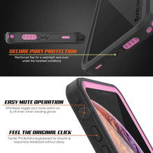 Load image into Gallery viewer, iPhone XS Waterproof Case, Punkcase [Extreme Series] Armor Cover W/ Built In Screen Protector [Pink]
