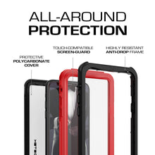 Load image into Gallery viewer, iPhone Xs  Case ,Ghostek Nautical Series  for iPhone Xs Rugged Heavy Duty Case |  RED
