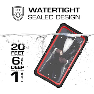 iPhone Xs  Case ,Ghostek Nautical Series  for iPhone Xs Rugged Heavy Duty Case |  RED