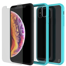 Load image into Gallery viewer, iPhone XS Max Case, PUNKcase [Lucid 2.0 Series] [Slim Fit] Armor Cover [Teal]

