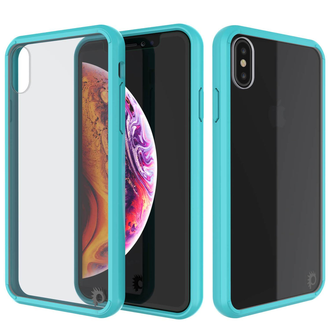 iPhone XS Max Case, PUNKcase [Lucid 2.0 Series] [Slim Fit] Armor Cover [Teal]