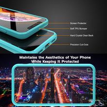 Load image into Gallery viewer, iPhone XS Max Case, PUNKcase [Lucid 2.0 Series] [Slim Fit] Armor Cover [Teal]
