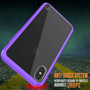 iPhone XS Case, PUNKcase [Lucid 2.0 Series] [Slim Fit] Armor Cover [Purple]