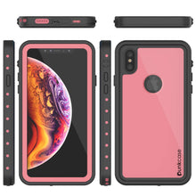 Load image into Gallery viewer, iPhone XS Max Waterproof IP68 Case, Punkcase [Pink] [StudStar Series] [Slim Fit] [Dirtproof]
