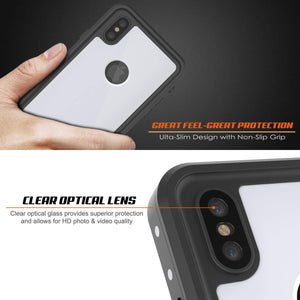 iPhone XS Max Waterproof IP68 Case, Punkcase [White] [StudStar Series] [Slim Fit] [Dirtproof]