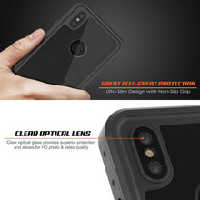 Load image into Gallery viewer, iPhone XS Max Waterproof IP68 Case, Punkcase [Clear] [StudStar Series] [Slim Fit] [Dirtproof]
