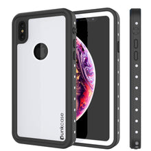 Load image into Gallery viewer, iPhone XS Max Waterproof IP68 Case, Punkcase [White] [StudStar Series] [Slim Fit] [Dirtproof]

