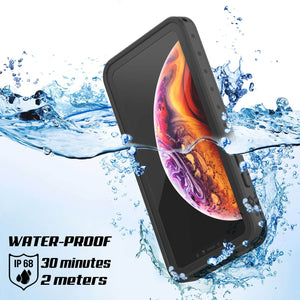 iPhone XS Waterproof IP68 Case, Punkcase [Black] [StudStar Series] [Slim Fit] [Dirtproof]