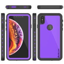 Load image into Gallery viewer, iPhone XS Waterproof IP68 Case, Punkcase [Purple] [StudStar Series] [Slim Fit] [Dirtproof]
