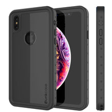 Load image into Gallery viewer, iPhone XS Waterproof IP68 Case, Punkcase [Black] [StudStar Series] [Slim Fit] [Dirtproof]
