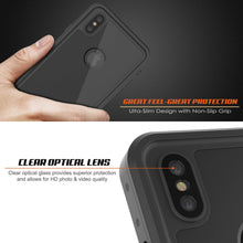 Load image into Gallery viewer, iPhone XS Waterproof IP68 Case, Punkcase [Black] [StudStar Series] [Slim Fit] [Dirtproof]
