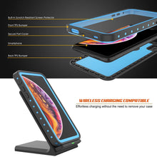 Load image into Gallery viewer, iPhone XS Waterproof IP68 Case, Punkcase [Light blue] [StudStar Series] [Slim Fit] [Dirtproof]

