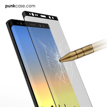 Load image into Gallery viewer, Galaxy Note 9 Black Punkcase Glass SHIELD Tempered Glass Screen Protector 0.33mm Thick 9H Glass
