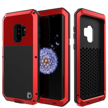 Load image into Gallery viewer, Galaxy S9 Plus Metal Case, Heavy Duty Military Grade Rugged Armor Cover [Red]
