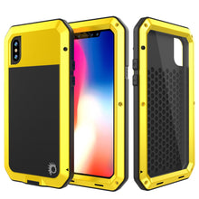 Load image into Gallery viewer, iPhone XR Metal Case, Heavy Duty Military Grade Armor Cover [shock proof] Full Body Hard [Neon]
