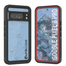 Load image into Gallery viewer, Google Pixel 8 Pro Waterproof Case, Punkcase [Extreme Series] Armor Cover W/ Built In Screen Protector [Red]
