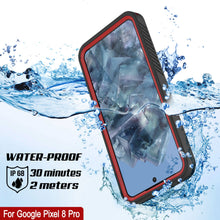 Load image into Gallery viewer, Google Pixel 8 Pro Waterproof Case, Punkcase [Extreme Series] Armor Cover W/ Built In Screen Protector [Red]
