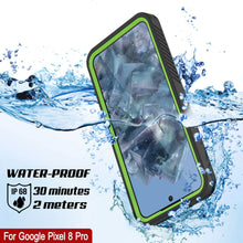 Load image into Gallery viewer, Google Pixel 8 Pro Waterproof Case, Punkcase [Extreme Series] Armor Cover W/ Built In Screen Protector [Light Green]
