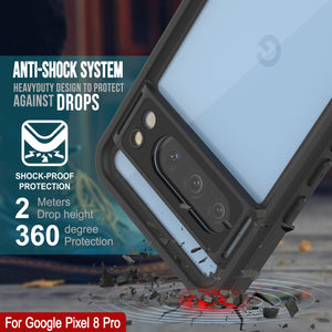 Google Pixel 8 Pro Waterproof Case, Punkcase [Extreme Series] Armor Cover W/ Built In Screen Protector [Teal]
