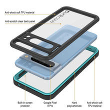 Load image into Gallery viewer, Google Pixel 8 Pro Waterproof Case, Punkcase [Extreme Series] Armor Cover W/ Built In Screen Protector [Teal]
