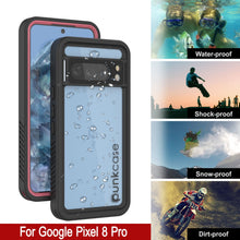 Load image into Gallery viewer, Google Pixel 8 Pro Waterproof Case, Punkcase [Extreme Series] Armor Cover W/ Built In Screen Protector [Pink]
