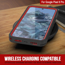 Load image into Gallery viewer, Google Pixel 8 Pro Waterproof Case, Punkcase [Extreme Series] Armor Cover W/ Built In Screen Protector [Red]
