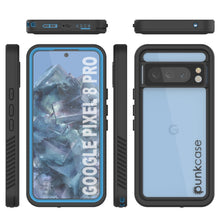 Load image into Gallery viewer, Google Pixel 8 Pro Waterproof Case, Punkcase [Extreme Series] Armor Cover W/ Built In Screen Protector [Light Blue]
