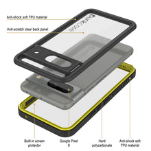 Load image into Gallery viewer, Google Pixel 8  Waterproof Case, Punkcase [Extreme Series] Armor Cover W/ Built In Screen Protector [Yellow]
