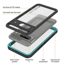 Load image into Gallery viewer, Google Pixel 8  Waterproof Case, Punkcase [Extreme Series] Armor Cover W/ Built In Screen Protector [Teal]
