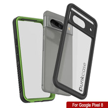 Load image into Gallery viewer, Google Pixel 8  Waterproof Case, Punkcase [Extreme Series] Armor Cover W/ Built In Screen Protector [Light Green]
