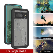 Load image into Gallery viewer, Google Pixel 8  Waterproof Case, Punkcase [Extreme Series] Armor Cover W/ Built In Screen Protector [Teal]
