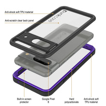 Load image into Gallery viewer, Google Pixel 8  Waterproof Case, Punkcase [Extreme Series] Armor Cover W/ Built In Screen Protector [Purple]
