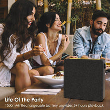 Load image into Gallery viewer, PUNKBOX Portable Wireless Bluetooth Speaker, Loud &amp; Powerful for iPhone/Android [black]
