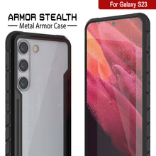 Load image into Gallery viewer, Punkcase S23 Armor Stealth Case Protective Military Grade Multilayer Cover [Black]

