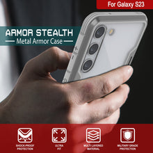 Load image into Gallery viewer, Punkcase S23 Armor Stealth Case Protective Military Grade Multilayer Cover [Grey]
