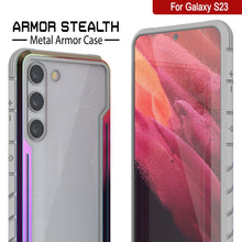 Load image into Gallery viewer, Punkcase S23 Armor Stealth Case Protective Military Grade Multilayer Cover [Rainbow]
