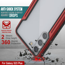 Load image into Gallery viewer, Punkcase S23+ Plus Armor Stealth Case Protective Military Grade Multilayer Cover [Red]
