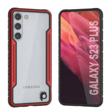 Load image into Gallery viewer, Punkcase S23+ Plus Armor Stealth Case Protective Military Grade Multilayer Cover [Red]
