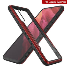 Load image into Gallery viewer, Punkcase S23+ Plus Armor Stealth Case Protective Military Grade Multilayer Cover [Red]
