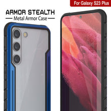 Load image into Gallery viewer, Punkcase S23+ Plus Armor Stealth Case Protective Military Grade Multilayer Cover [Navy Blue]
