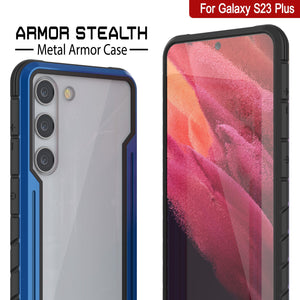 Punkcase S23+ Plus Armor Stealth Case Protective Military Grade Multilayer Cover [Navy Blue]