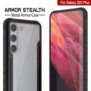 Punkcase S23+ Plus Armor Stealth Case Protective Military Grade Multilayer Cover [Black]
