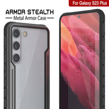 Load image into Gallery viewer, Punkcase S23+ Plus Armor Stealth Case Protective Military Grade Multilayer Cover [Grey-Black]
