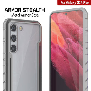 Punkcase S23+ Plus Armor Stealth Case Protective Military Grade Multilayer Cover [Grey]