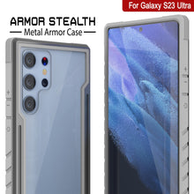 Load image into Gallery viewer, Punkcase S23 Ultra Armor Stealth Case Protective Military Grade Multilayer Cover [Grey]
