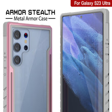 Load image into Gallery viewer, Punkcase S23 Ultra Armor Stealth Case Protective Military Grade Multilayer Cover [Rose-Gold]
